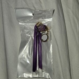 Purple Tassel Earrings